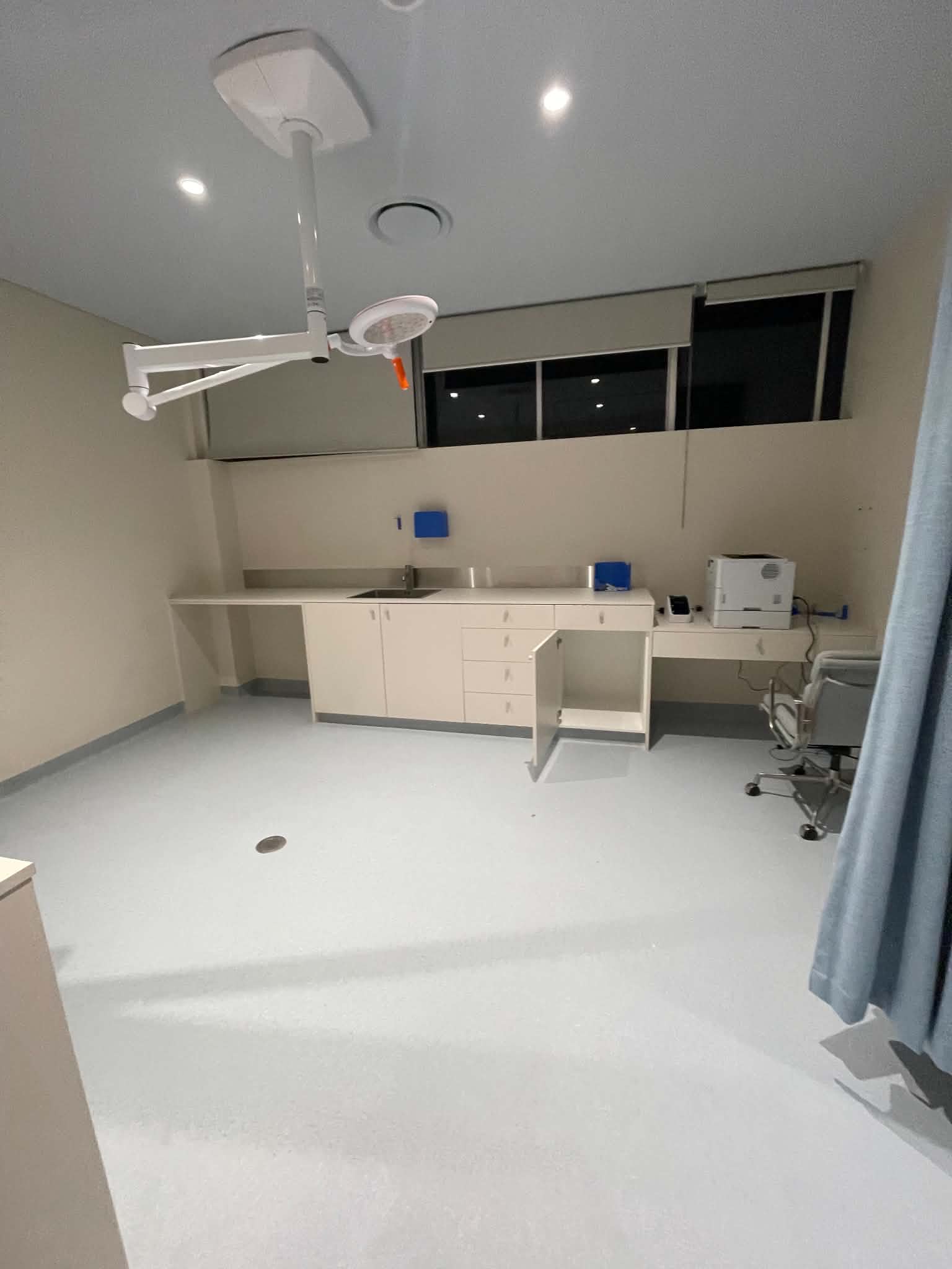 Clean interior room fitout completed by North Point Contracting