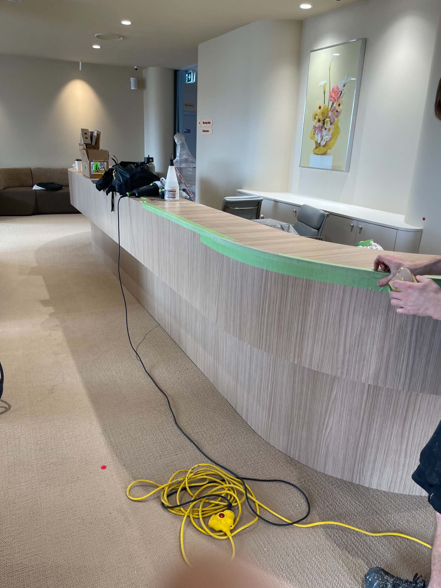 North Point Contracting reception and fitout work